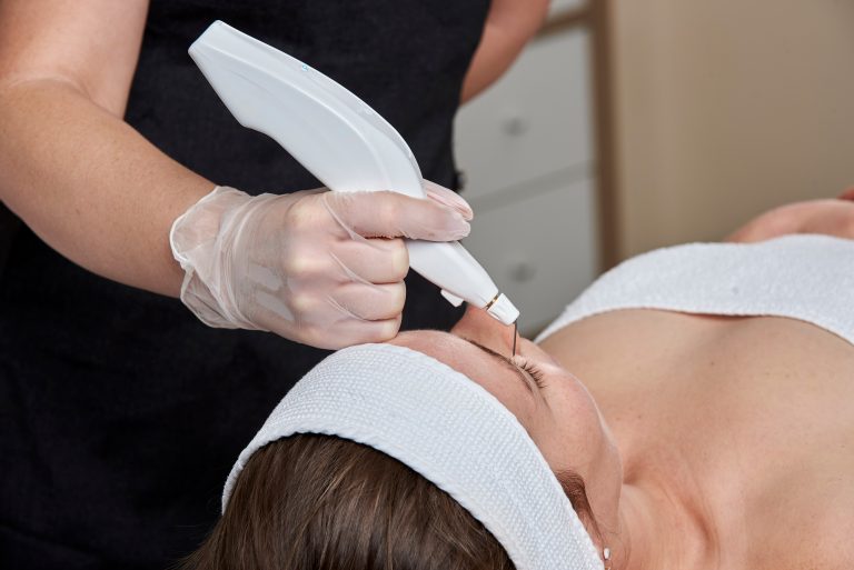 Representação do tratamento com plasma Plexr