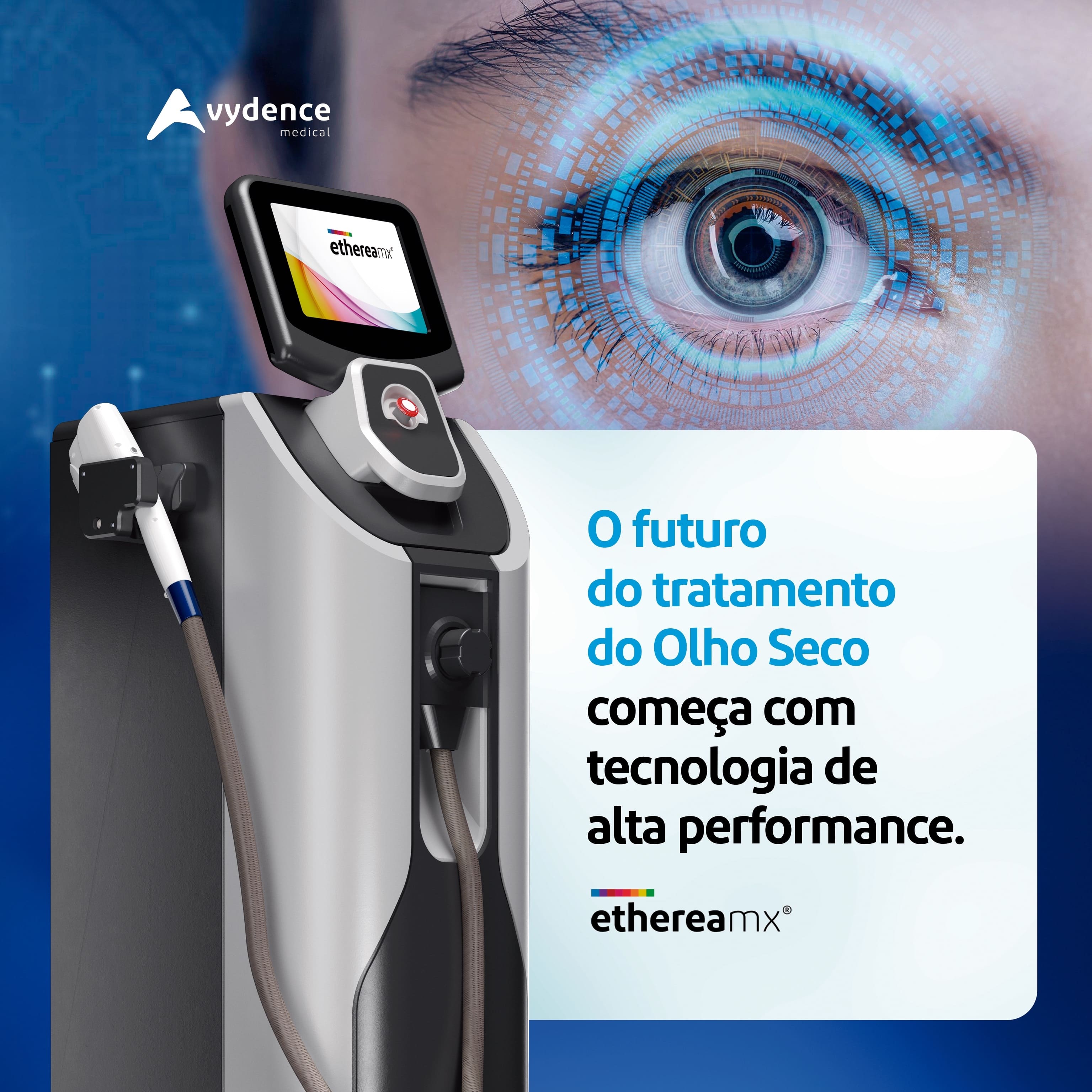 Equipamento Etherea MX para tratamento de olho seco