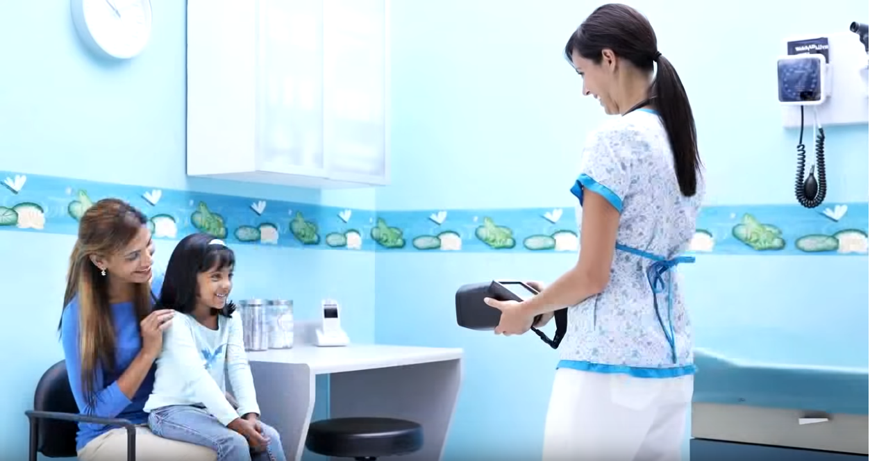 Triagem visual pediátrica com Spot Vision Screener